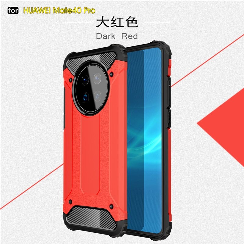 เคส Huawei Mate 40 Pro #เคสฝาหลังเกราะป้องกัน ไฮบริด พลาสติก+TPU Heavy Duty Rugged Hybrid