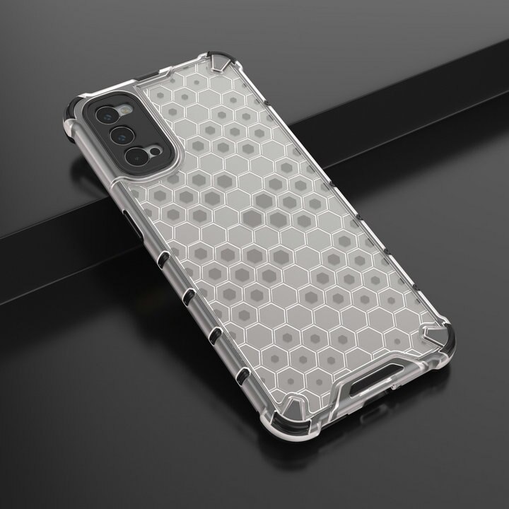 เคส OPPO Reno 5 Pro 5G #เคสฝาหลังกันกระแทก Honeycomb Shock Absorber TPU + PC + Silicone Hybrid