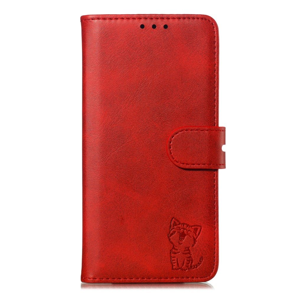 เคส Samsung Galaxy Note 20 / Note 20 5G #เคสฝาพับหนัง PU ลายแมว Imprinted Cat Pattern Leather Wallet