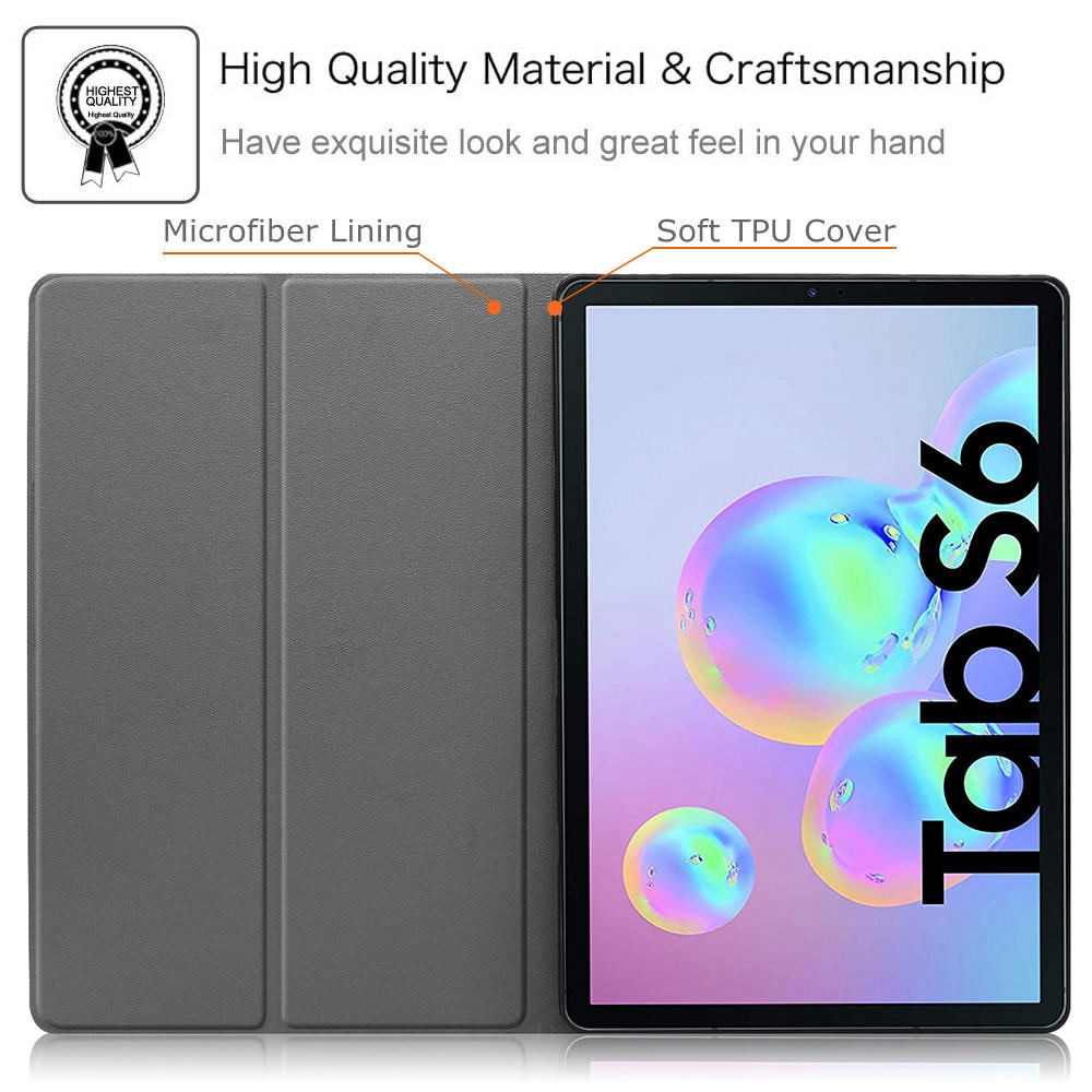 Case Samsung Galaxy Tab S6 T860 T865 10.5 นิ้ว #เคสฝาพับหนัง PU พับตั้งได้ Leather Casing Shell