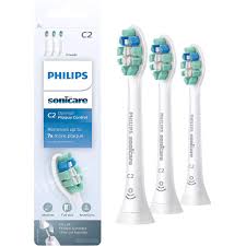 Philips® Sonicare C2 Optimal Plaque Control Toothbrush Head Model HX9023/65 ฟิลิปส์ หัวแปรงสีฟันไฟฟ้าโซนิค แพ็ก 3 ชิ้น หัวแปรงเปลี่ยนแปรงไฟฟ้า รีฟิวหัวแปรง แปรงได้ลึกทุกซอกทุกมุม นุ่มนวล สะอาดกว่าแปรงทั่วไป