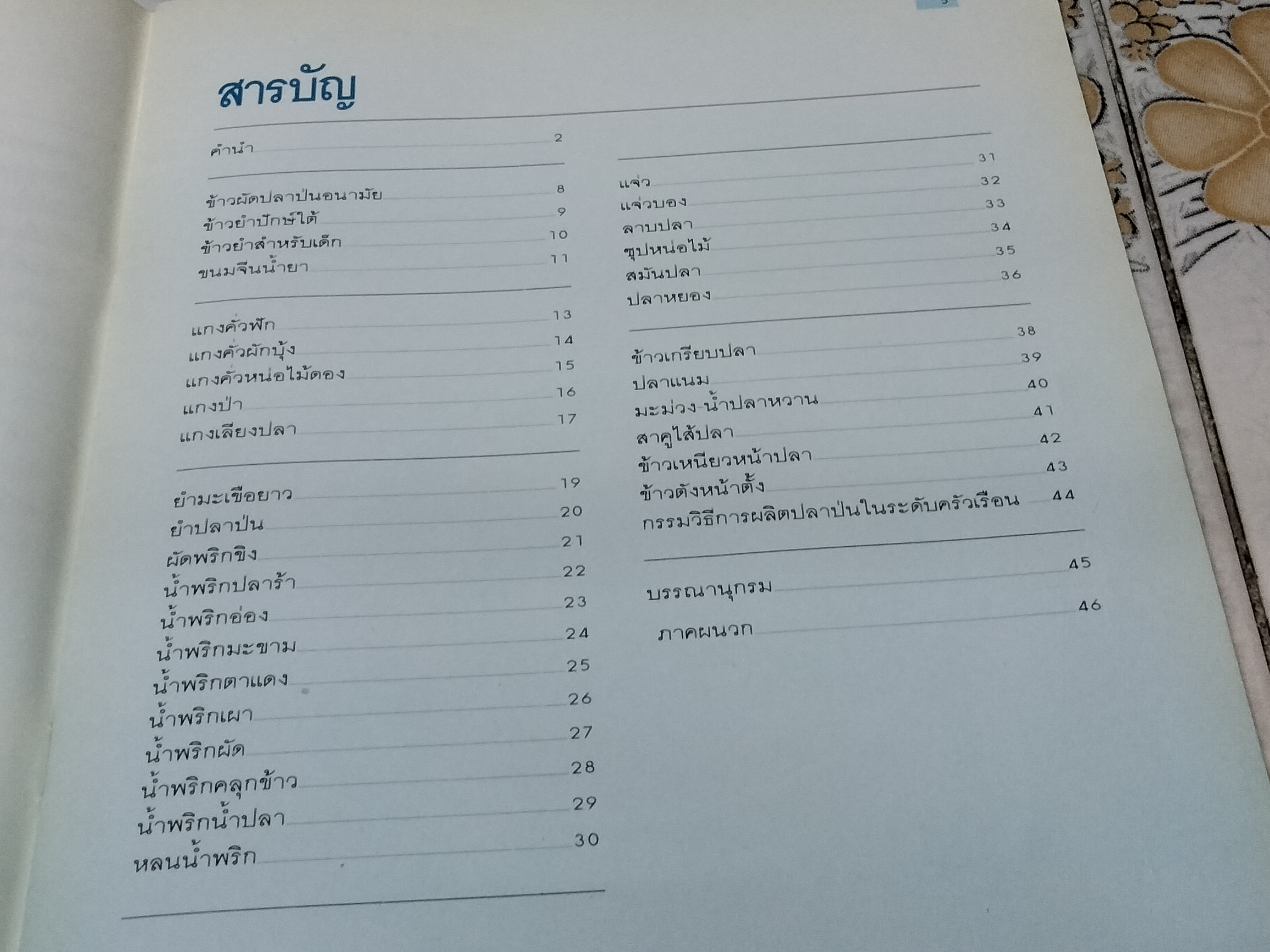 ตำรับอาหารโปรตีนจากปลาป่น จัดทำโดย กองโภชนาการ กรมอนามัย กระทรวงสาธารณสุข พ.ศ.2533 **สินค้าหมด**