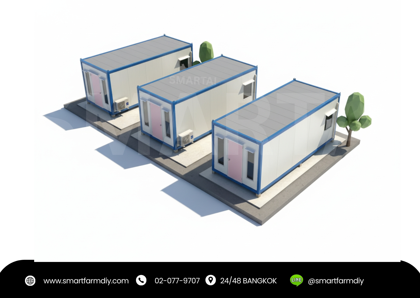 ตู้ปลูกผักในคอนเทรนเนอร์ พร้อมระบบสมาร์ทฟาร์ม