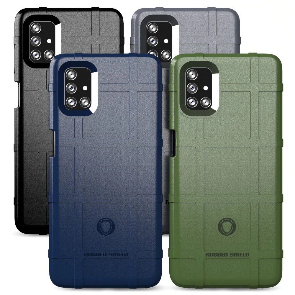 เคส Samsung Galaxy M51 #เคสฝาหลัง Rugged Shield Series Soft Silicone Shock Absorption Matte กันกระแทก