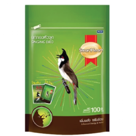 Smartheart นกกรงหัวจุก 100g ถุงเขียว