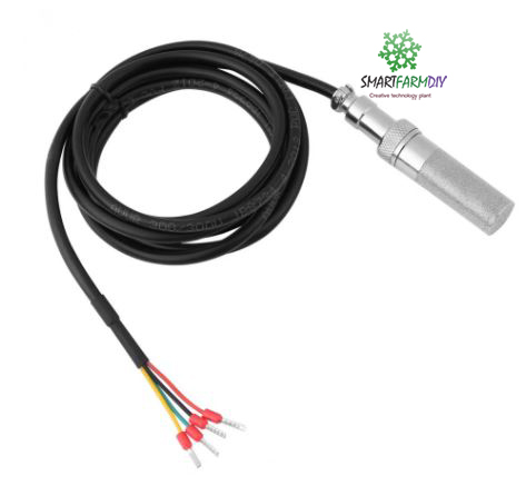 เซนเซอร์วัดค่าในดิน Soil Temperature and Humidity Sensor Probe Soil Moisture Hygrometer Greenhouse