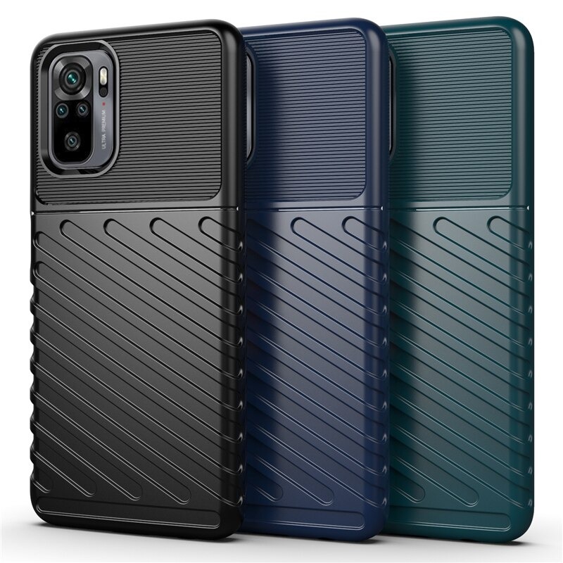 เคส Redmi Note 10 5G #เคสฝาหลัง TPU อ่อน Thunder Series Twill Texture Soft TPU