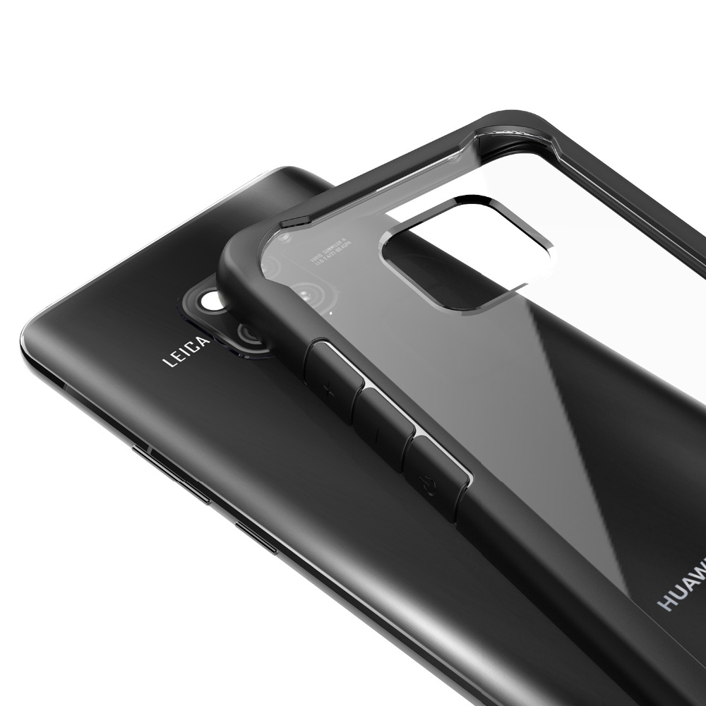 Case Huawei Mate 20 Pro #เคสฝาหลังใส Hybrid Shock Absorption PC + TPU