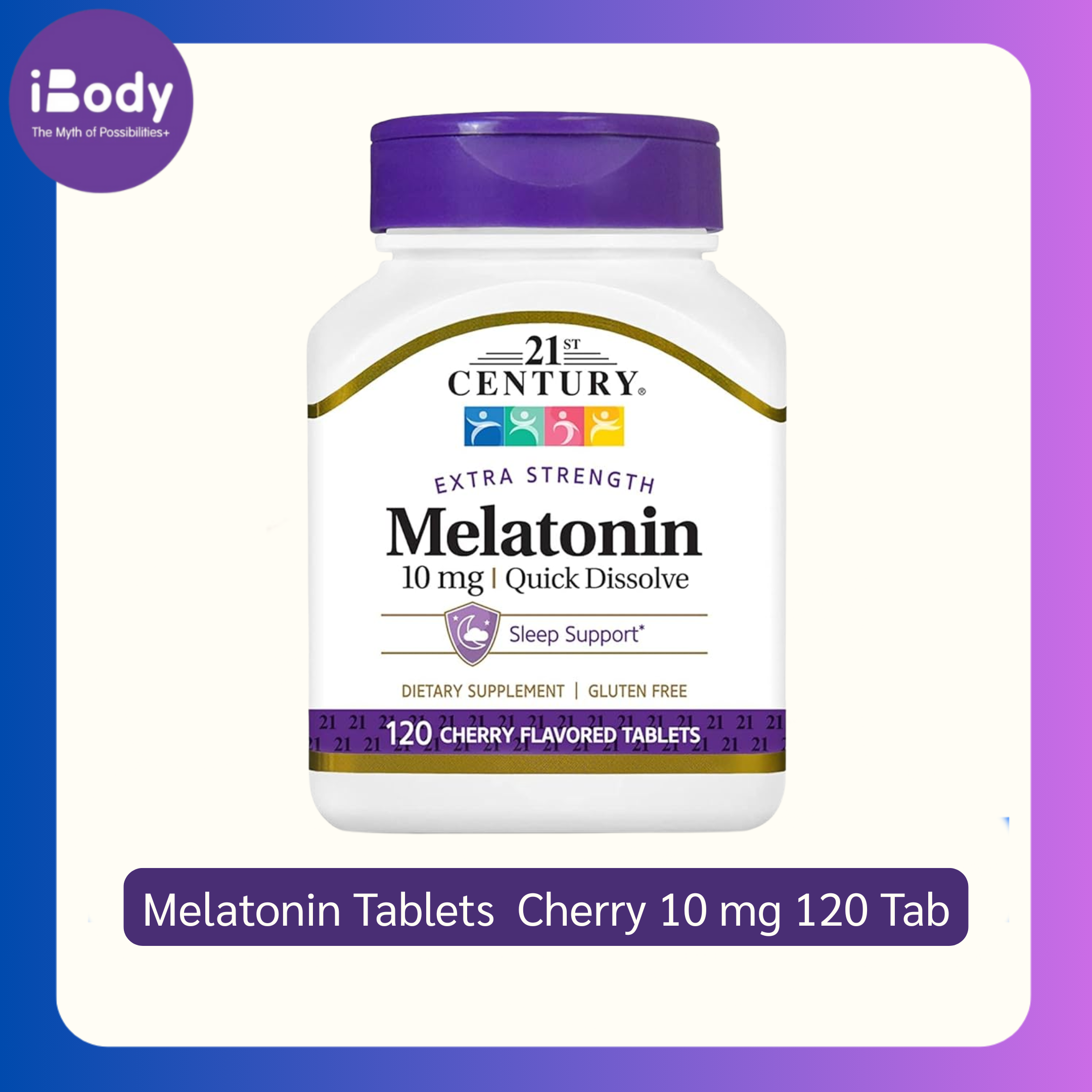 21st Century® Melatonin Tablets Sleep Healthเมลาโทนิน นอนหลับ หลับเร็ว หลับลึก หลับสบาย