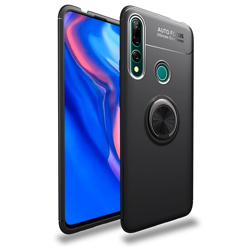 Case Huawei Y9 Prime 2019 #เคสฝาหลัง TPU Finger Ring Kickstand (แผ่นโลหะแบบ Built-in)