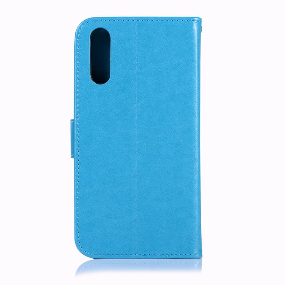 เคส Samsung Galaxy A70 #เคสฝาพับแบบกระเป๋าสตางค์ฝาพับหนัง PU ลายนกฮูก Imprint Owl Dream Catcher PU Leather