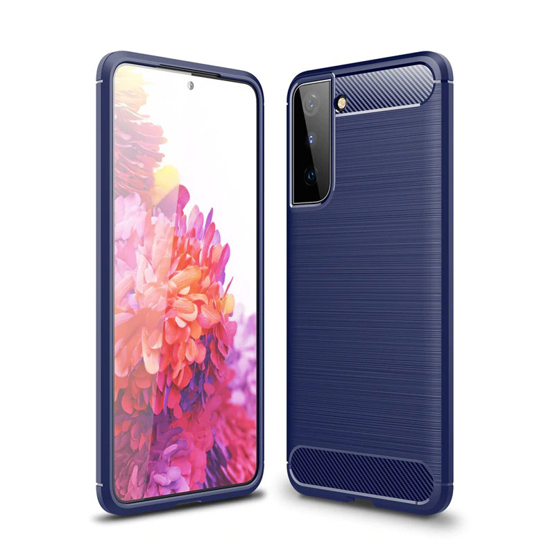 เคส Samsung Galaxy S22+ 5G#เคสฝาหลังตกแต่งคาร์บอนไฟเบอร์ ผิวขัดแปรง Brushered TPU Back Case