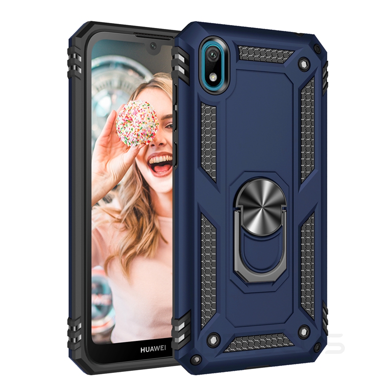 Case Huawei Y5 (2019) #เคสฝาหลัง Hybrid TPU+PC มีแหวนสวมนิ้ว