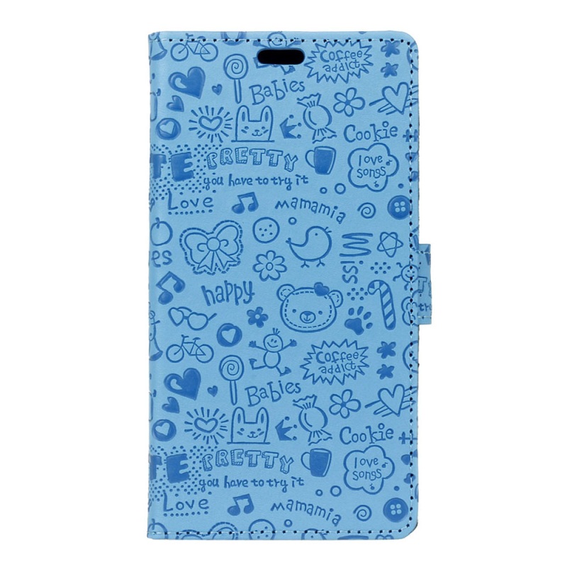 เคส Asus Zenfone 3 Laser ZC551KL #เคสหนังลายการ์ตูน Graffiti สีสันสวยงามน่ารักๆ