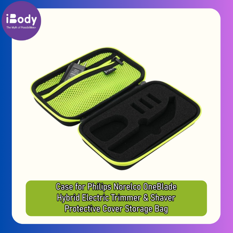 (NeeGo®) Case for Philips Norelco OneBlade Hybrid Electric Trimmer & Shaver Protective Cover Storage Bag กระเป๋าเก็บเครื่องโกนหนวดไฟฟ้า และอุปกรณ์เสริม