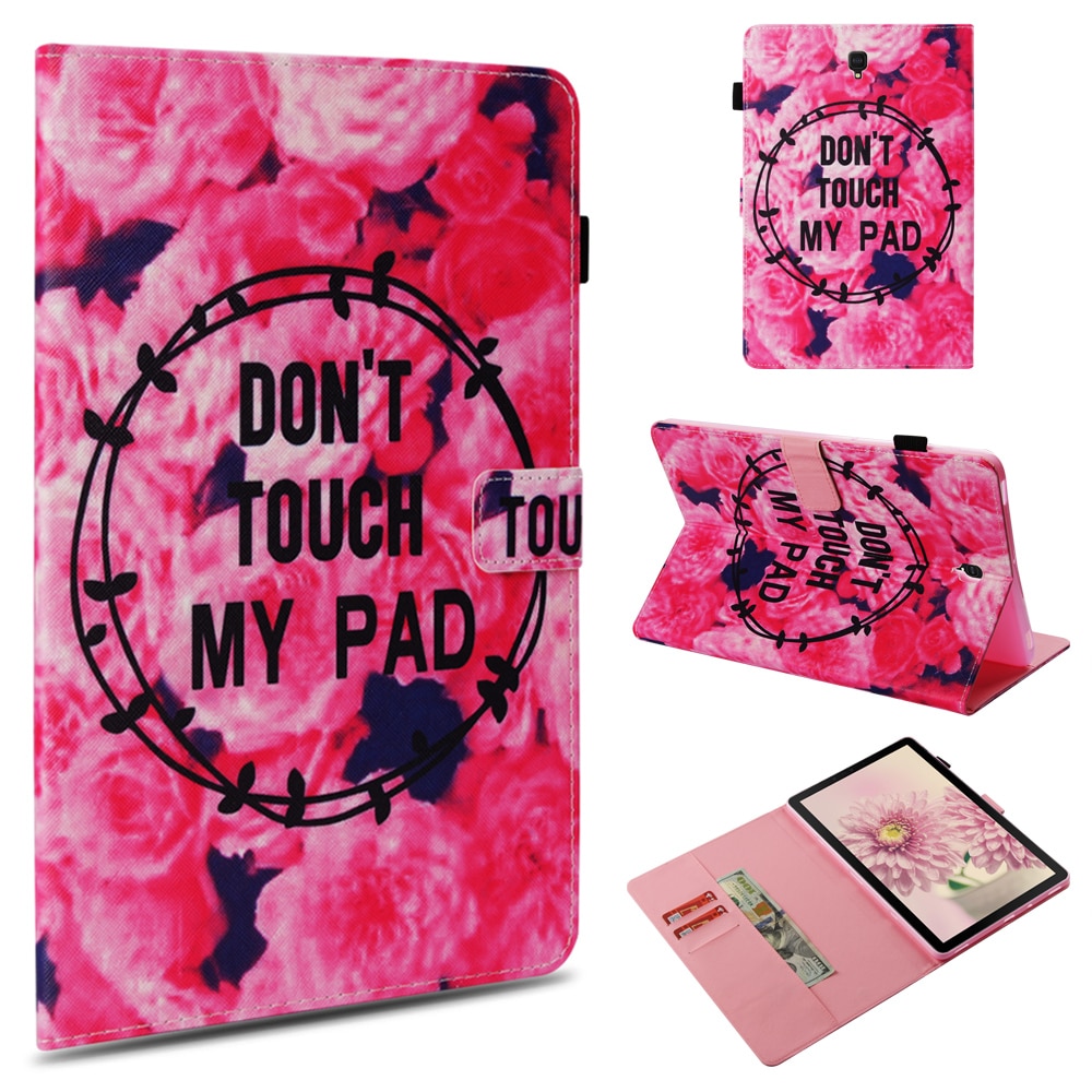 Case Samsung Galaxy Tab A 10.5 (2018) T590 T595 #เคสฝาพับหนัง PU พิมพ์ลวดลาย Pattern Printing Wallet Stand Smart Awakening Leather