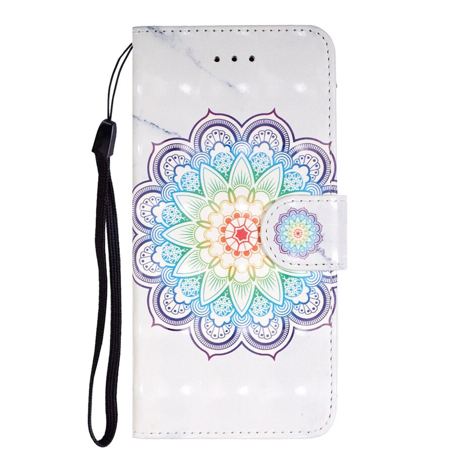 เคส Huawei Nova 5T #เคสฝาพับหนัง PU แบบกระเป๋าสตางค์ Light Spot Decor Patterned PU Leather Wallet
