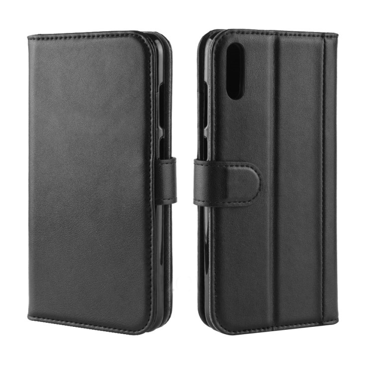 Case Huawei Y7 Pro (2019) #เคสฝาพับสไตล์กระเป๋าสตางค์รูปแบบหนังแยกมีช่องเสียบบัตรคุณภาพดี Split Leather Mobile Phone Case