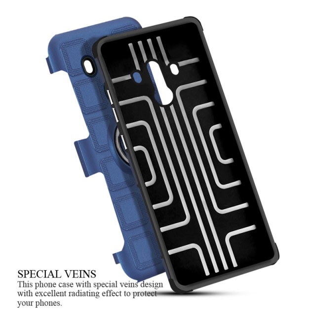 Case Huawei Mate 10 Pro #เคสฝาหลัง Geometric Design TPU PC Hybrid Case มีแหวนติดแม่เหล็ก