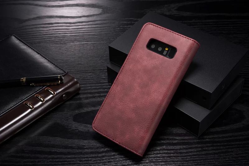 เคส Samsung Galaxy Note 8 SM-N950 #เคสฝาพับสไตล์กระเป๋าสตางค์แบบแยกส่วน DG.MING Detachable 2-in-1 Wallet Split Leather