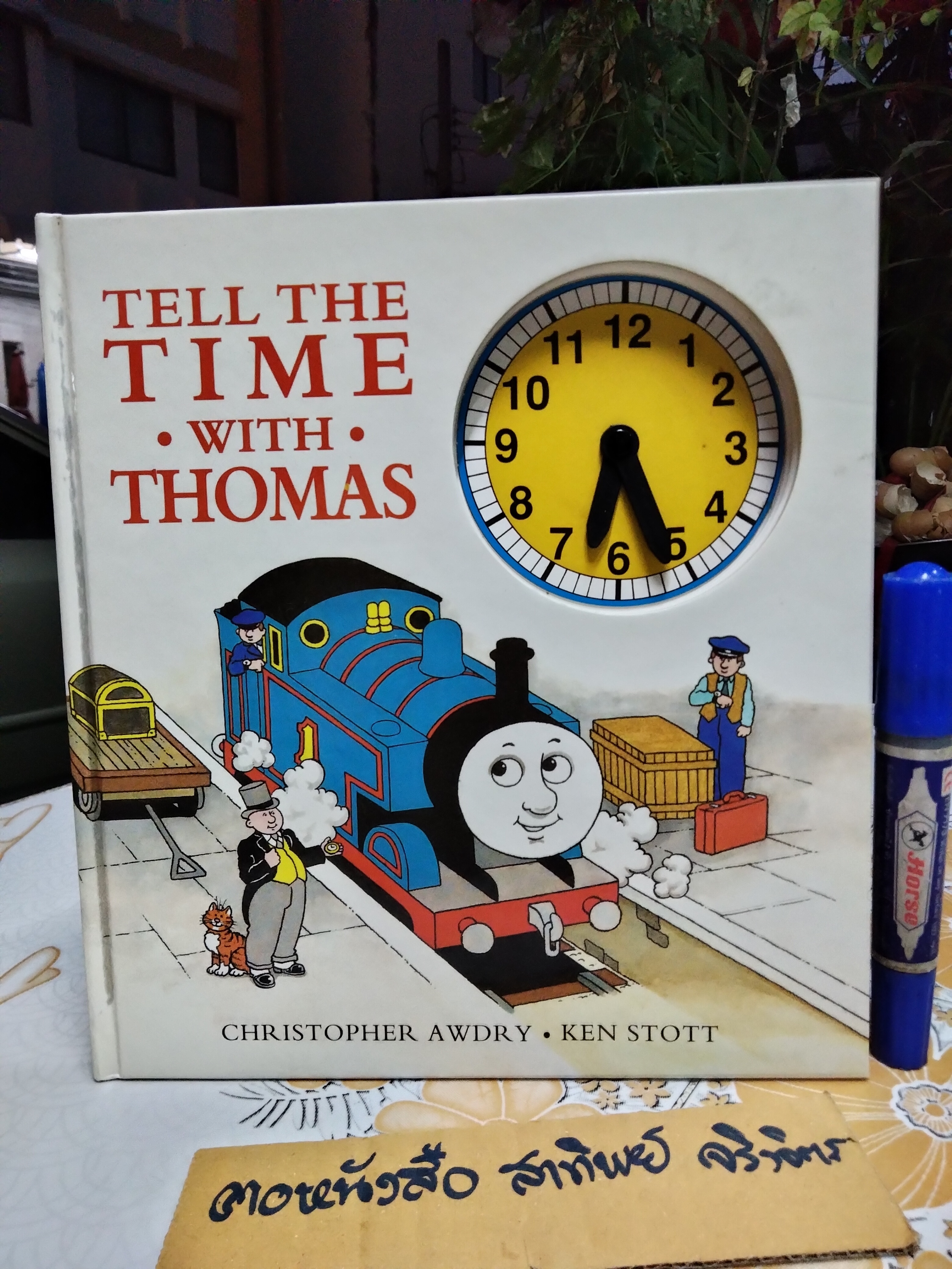 TELL THE TIME WITH THOMAS CLOCK BOOK Christopher Awdry, Ken Stott, RANDOM HOUSE / BOARD BOOK