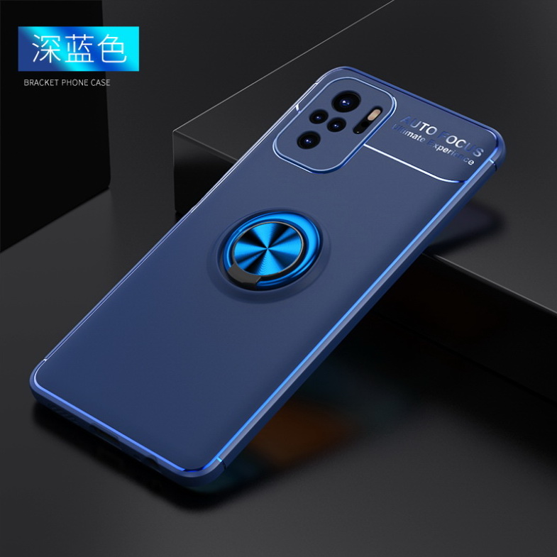 เคส Redmi Note 10S #เคสฝาหลัง TPU Finger Ring Kickstand (แผ่นโลหะแบบ Built-in)