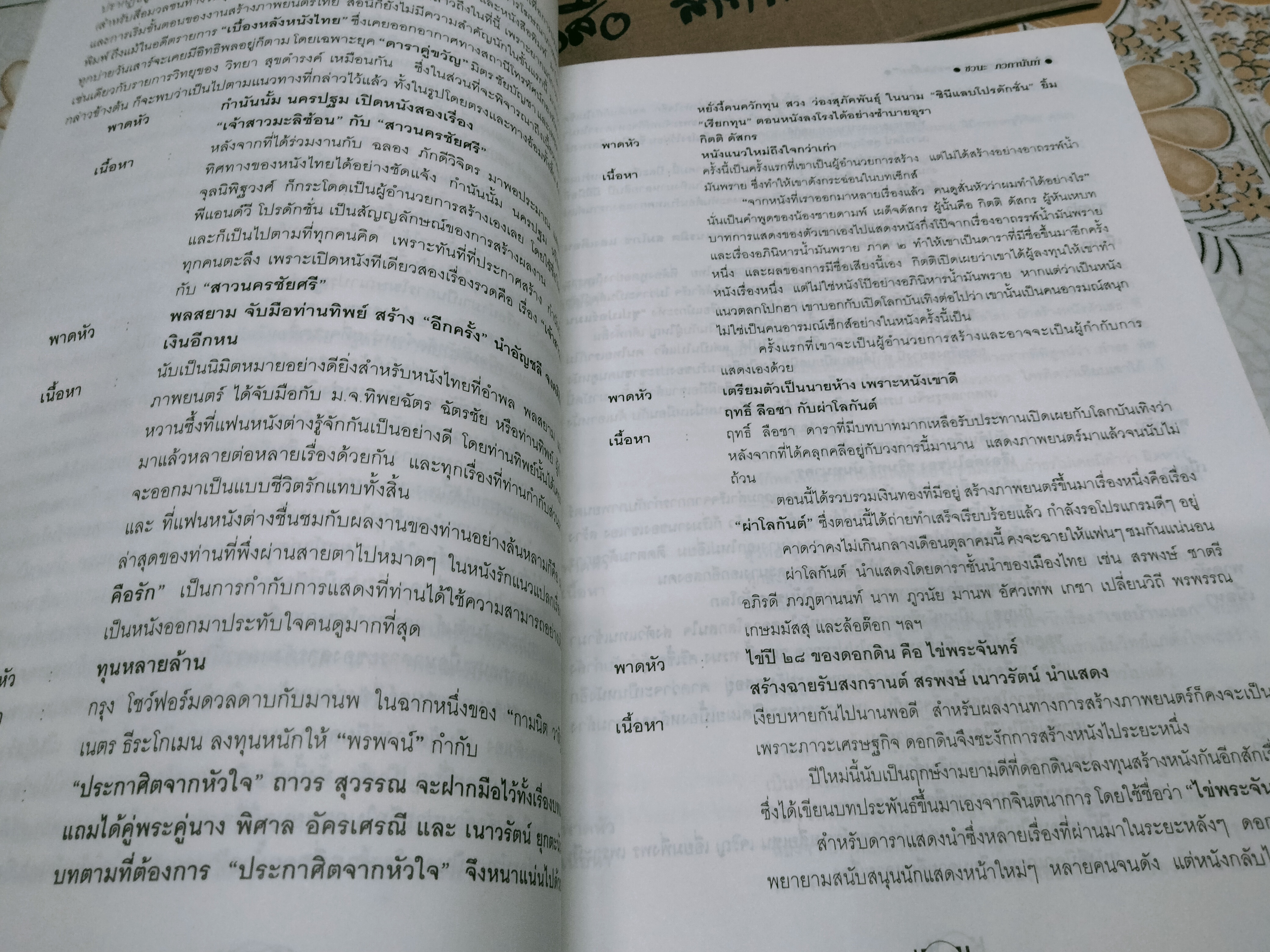 คัมภีร์การโฆษณา ภาพยนตร์ไทย โดย ชวนะ ภวกานันท์ **หนังสือหนึ่งในโครงการ "รักษ์หนังไทย" ของคนรักหนังไทย
