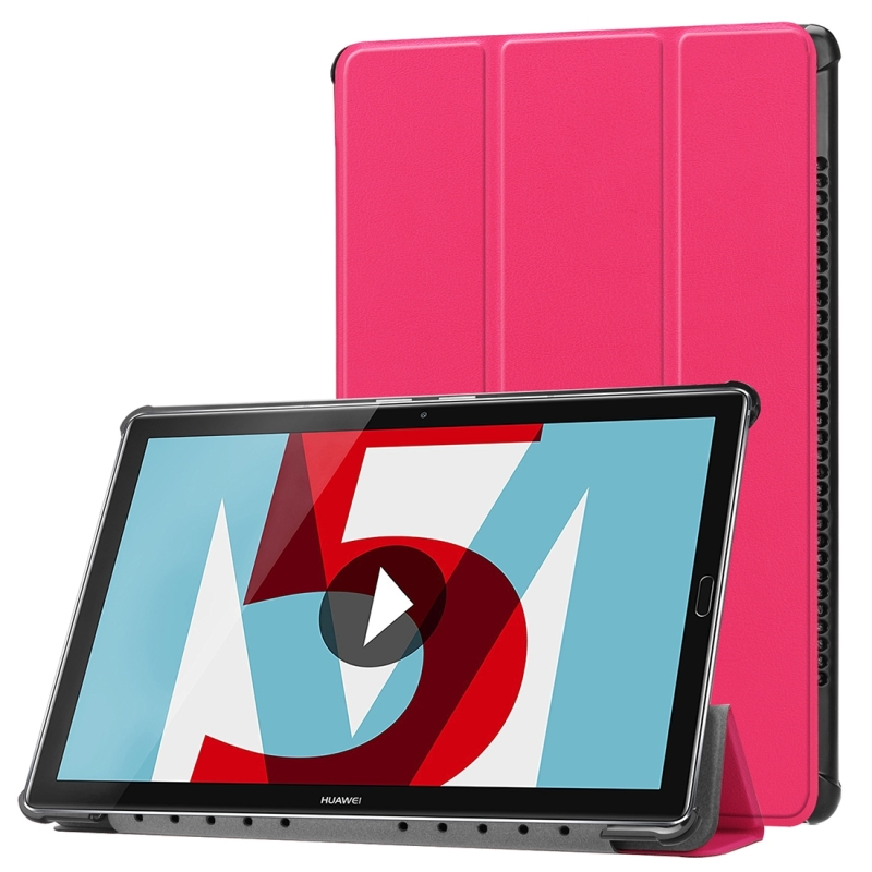 Case Huawei MediaPad M5 Pro 10.8 นิ้ว #เคสฝาพับหนัง PU แบบ 3 พับ Leather Cover with Tri-fold Stand