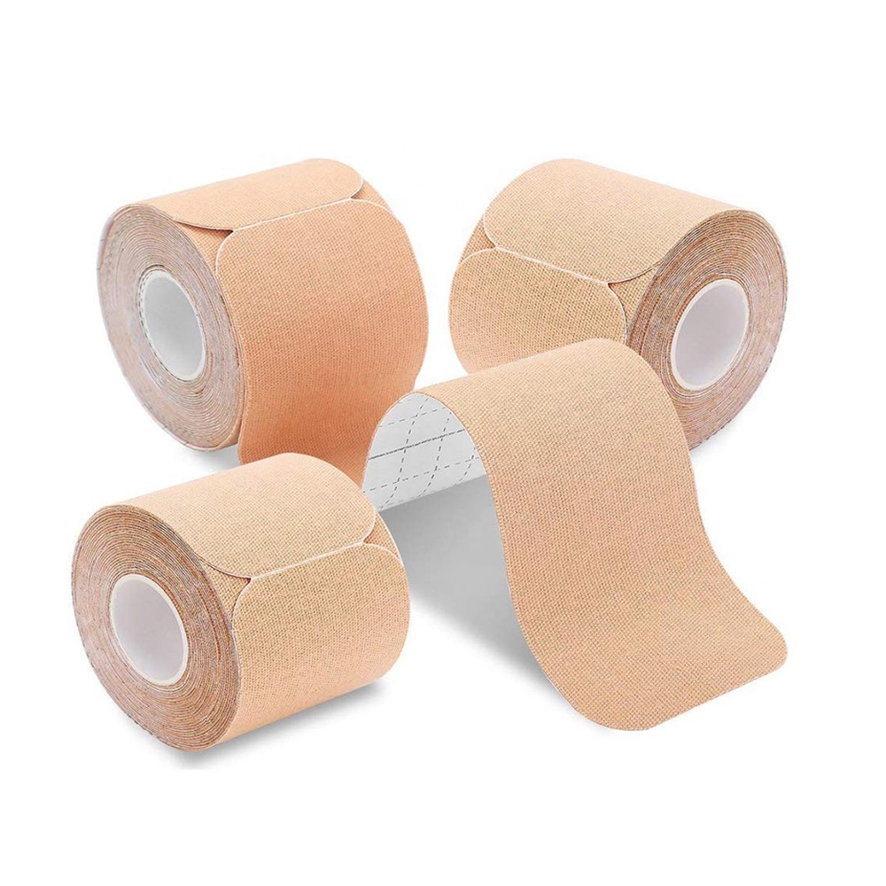 เทปบำบัด เทปติดกล้ามเนื้อ ขนาด 5cm ยาว 5m Muscle sports tape (P04)