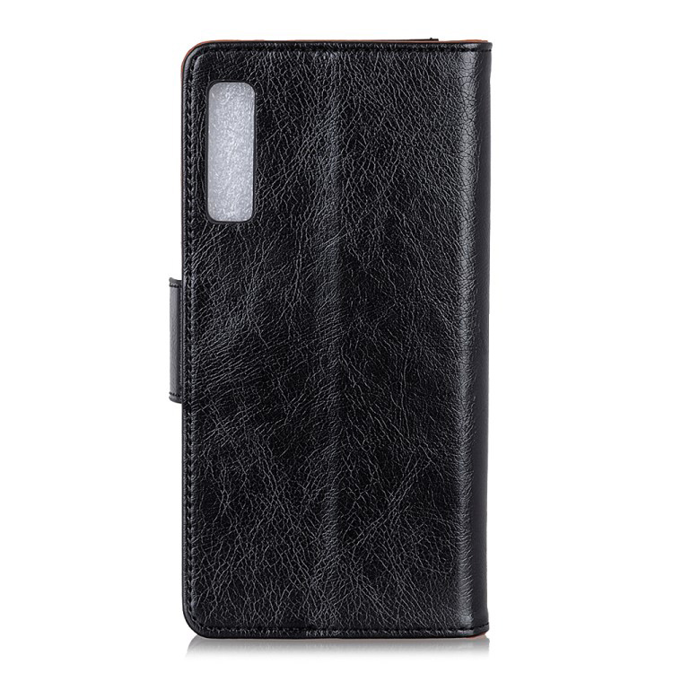 เคส Samsung Galaxy A7 (2018) #เคสฝาพับหนังแยกคุณภาพดี Textured Split Leather