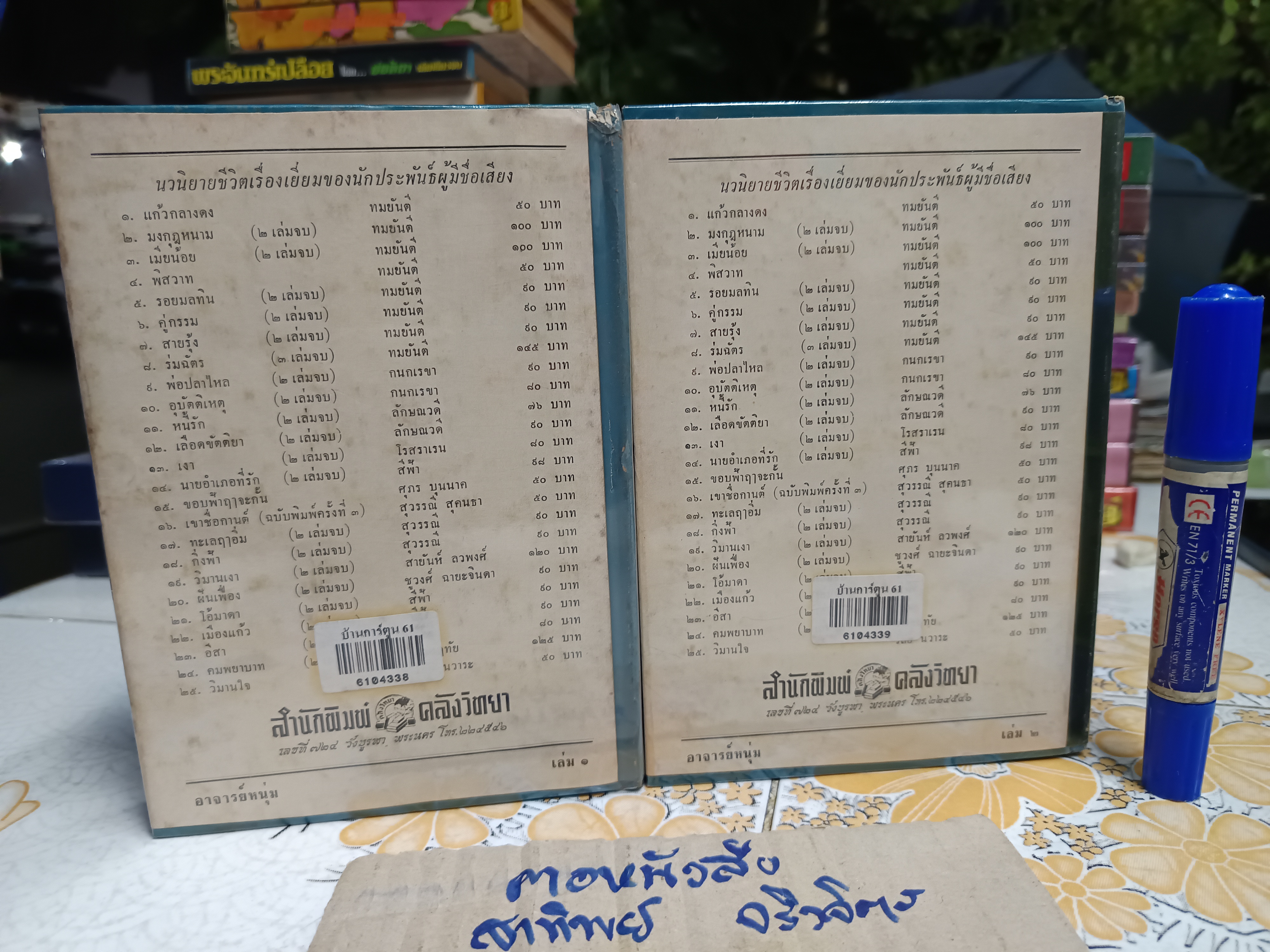 อาจารย์หนุ่ม (2 เล่มจบ) - อาจารีย์ พิมพ์ปีพ.ศ 2517 สำนักพิมพ์คลังวิทยา **สินค้าหมด**