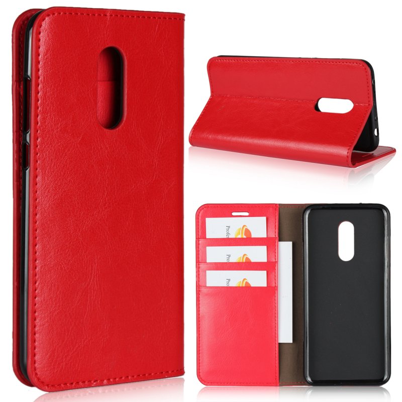 Case Xiaomi Redmi 5 Plus #เคสฝาพับสไตล์กระเป๋าสตางค์หนังแท้คุณภาพดีราคาถูก