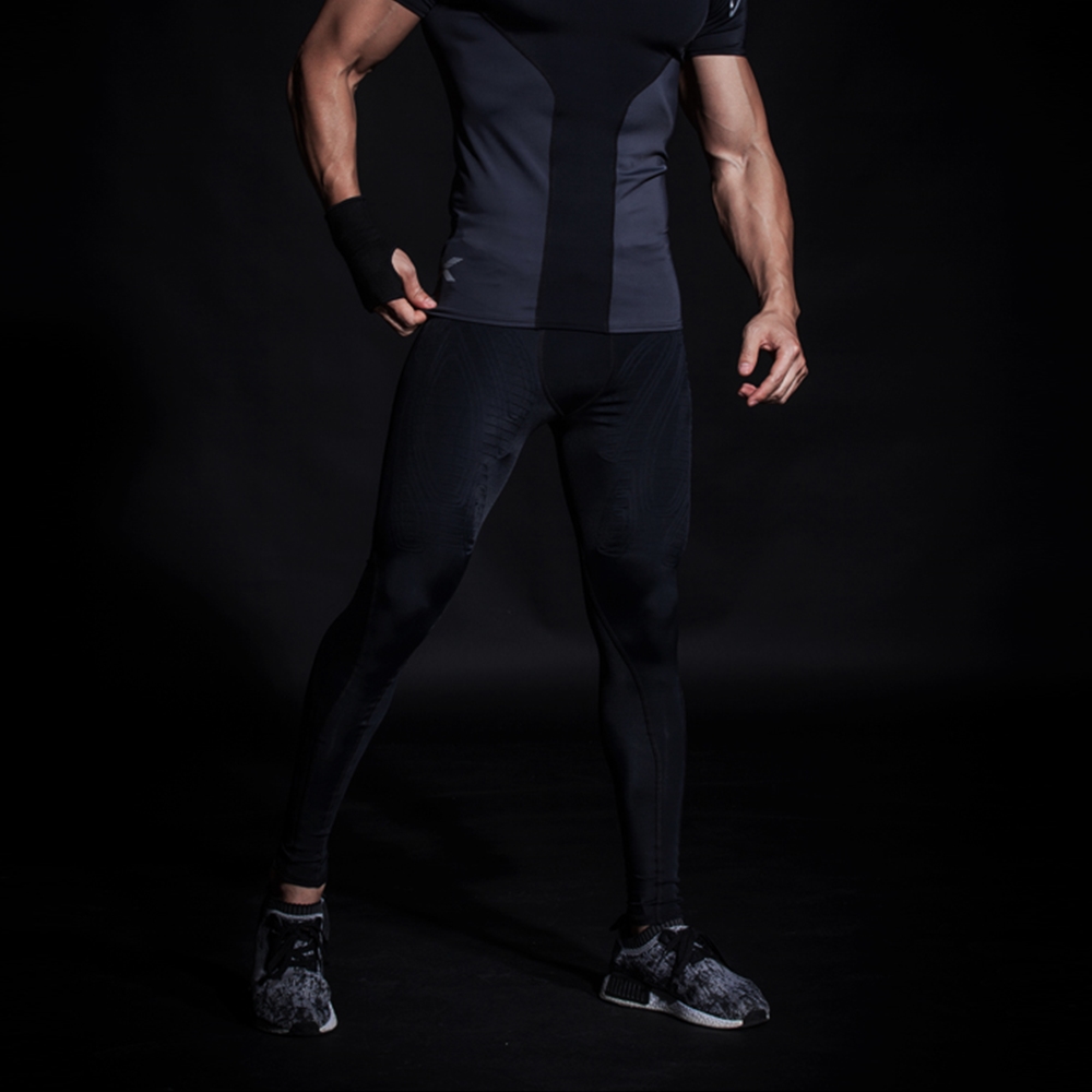กางเกงรัดกล้ามเนื้อขายาว ผู้ชาย Running Compression Pants Tights Men Sports EVS(F11)