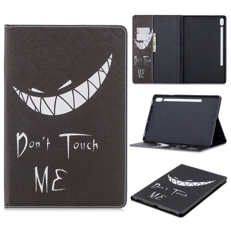 เคส Samsung Galaxy Tab S6 10.5 SM-T860 SM-T865 #เคสฝาพับสไตล์กระเป๋าสตางค์พิมพ์ลายสวยๆ Pattern Printing Magnetic Leather