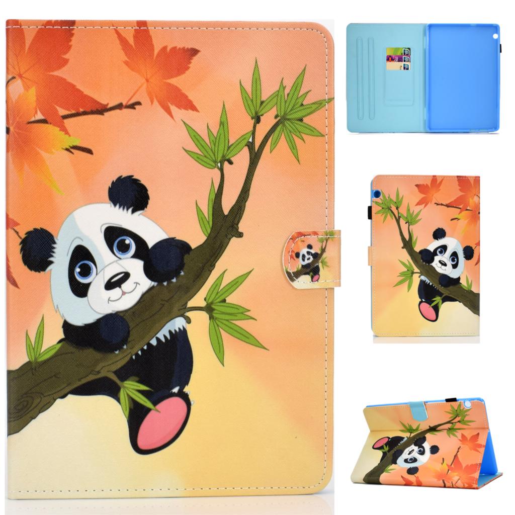 Case Huawei MediaPad T5 10 #เคสฝาพับหนัง PU พิมพ์ลาย Pattern Printing Stand Leather