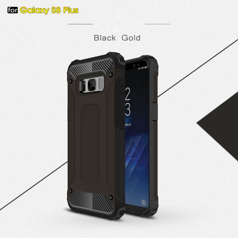 เคส Samsung Galaxy S8 Plus #เคสชุดหุ้มเกราะกันกระแทกไฮบริด พลาสติก + TPU สีดำ /พร้อมส่ง