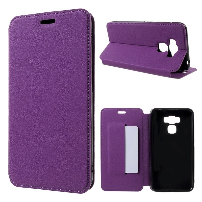 Case Asus Zenfone 3 Max ZC553KL #เคสหนังฝาพับผิวเนื้อทราย Assorted Color Leather Flip Case