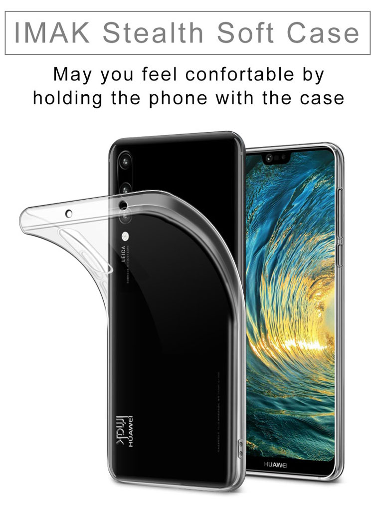 เคส Huawei P20 Pro #เคสฝาหลังนิ่มใส IMAK หนา 0.7mm TPU Back Shell + ฟิล์มกันรอย