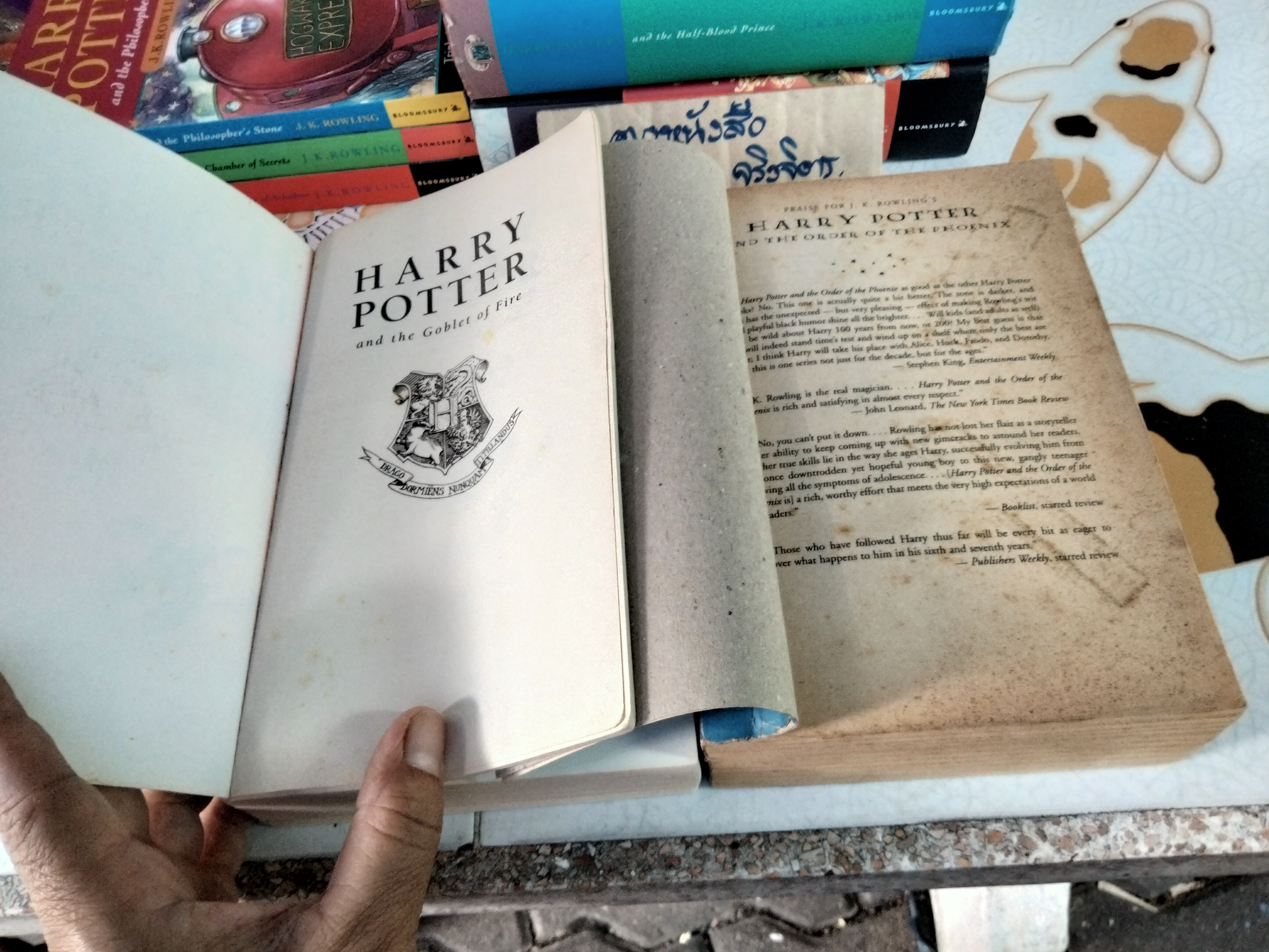 HARRY POTTER ฉบับภาษาอังกฤษ รวม 7 เล่ม (หนังสือมือสอง) **สินค้าหมด**