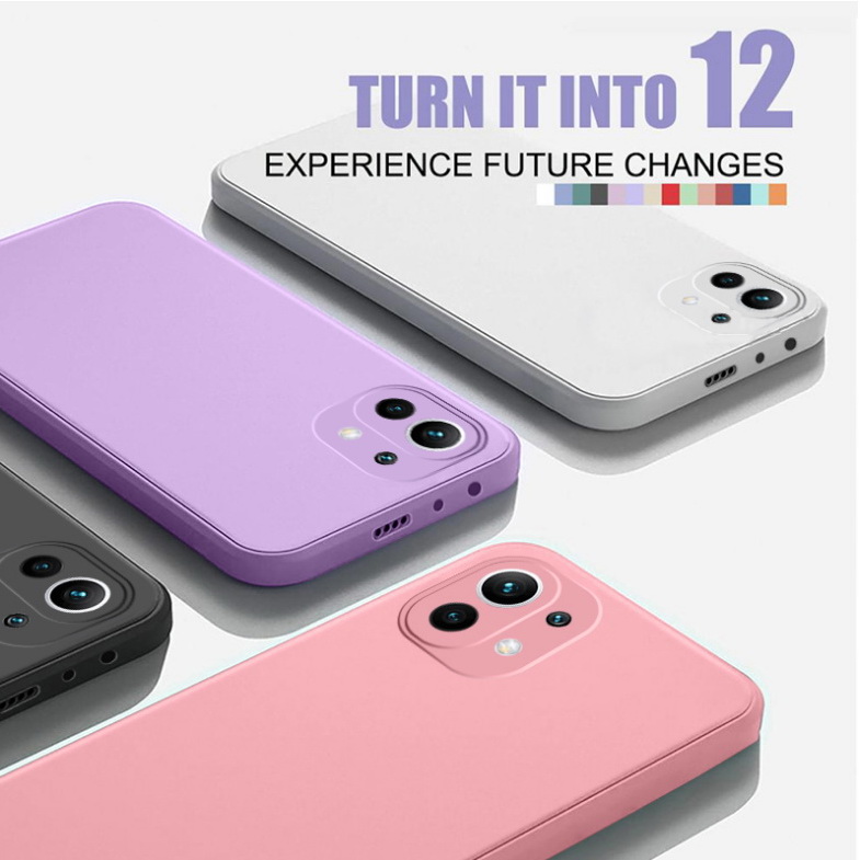 เคส Xiaomi Mi 11 #เคสฝาหลังซิลิโคนนิ่ม Liquid Silicone Back Case