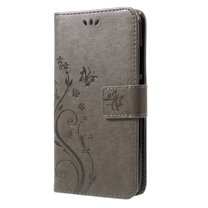 เคส Huawei Y3 (2017) #เคสแบบฝาพับหนัง PU สไตล์กระเป๋าสตางค์ลายผีเสื้อ