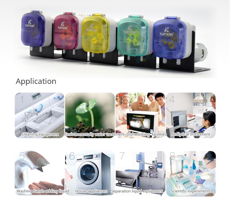 Kamoer 12 โวลต์ KDS มินิปั๊ม peristaltic 1200 มิลลิลิตร/นาที