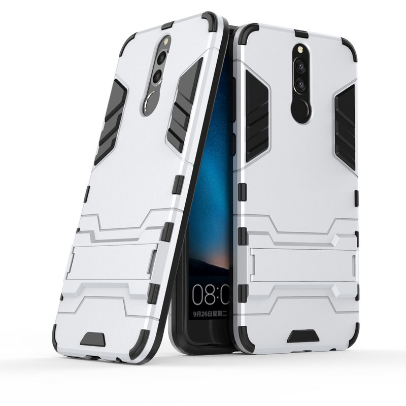 Case Huawei nova 2i #เคสฝาหลัง Cool Guard ไฮบริด พลาสติก+TPU มีขาตั้งในตัว รูปแบบสวยงามทันสมัย