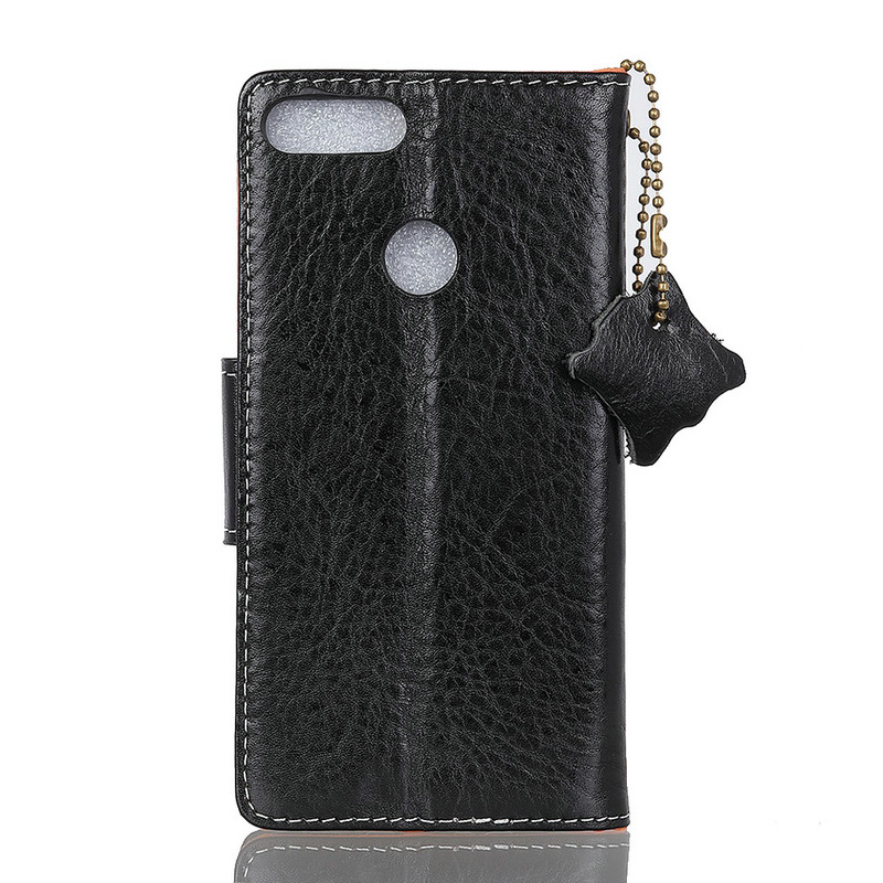 Case Asus ZenFone Max Plus (M1) ZB570TL #เคสฝาพับสไตล์กระเป๋าสตางค์หนังแท้ Crazy Horse Genuine Leather Wallet