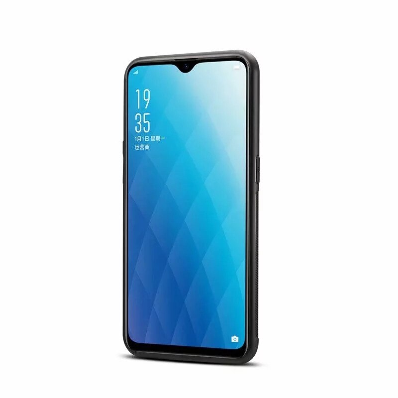 Case Oppo A7 / AX7 / AX5S / A5S #เคสฝาหลัง TPU เคลือบหนัง PU Crazy Horse Leather Coated PC + TPU Hybrid