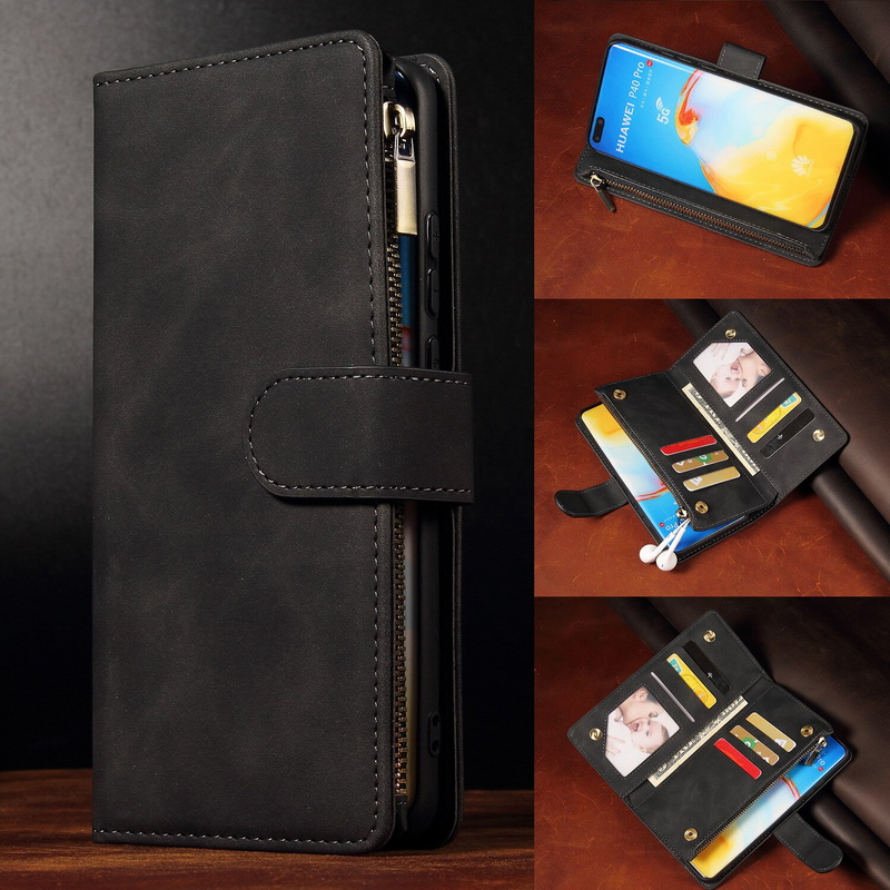 Case Samsung Galaxy A04s #เคสฝาพับหนัง PU แบบกระเป๋าสตางค์มีที่เก็บบัตรหลายช่อง Retro Wallet Leather Cover Multi Cards Stand
