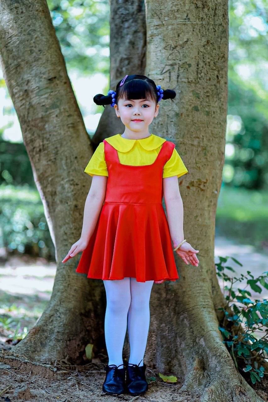 ชุดกระโปรงเด็กหญิงสีสดใส