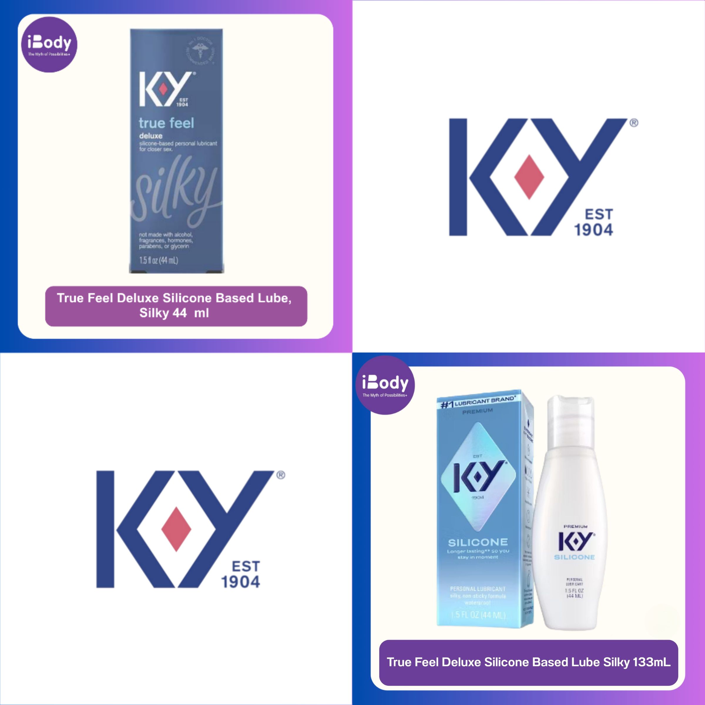 K-Y® True Feel Deluxe Silicone Based Lube, Silky 44 or 133 ml เจลหล่อลื่น เจลเควาย สารหล่อลื่นจากซิลิโคน