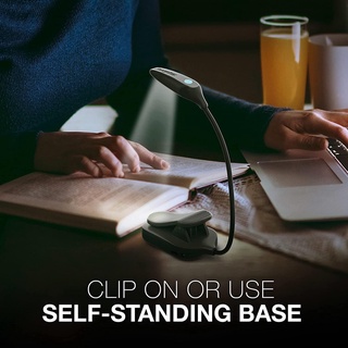 Energizer® Rechargeable LED Book Light Clip Light for Reading with USB Cable ไฟ LED แบบหนีบ ไฟอ่านหนังสือ คอยืดหยุ่น