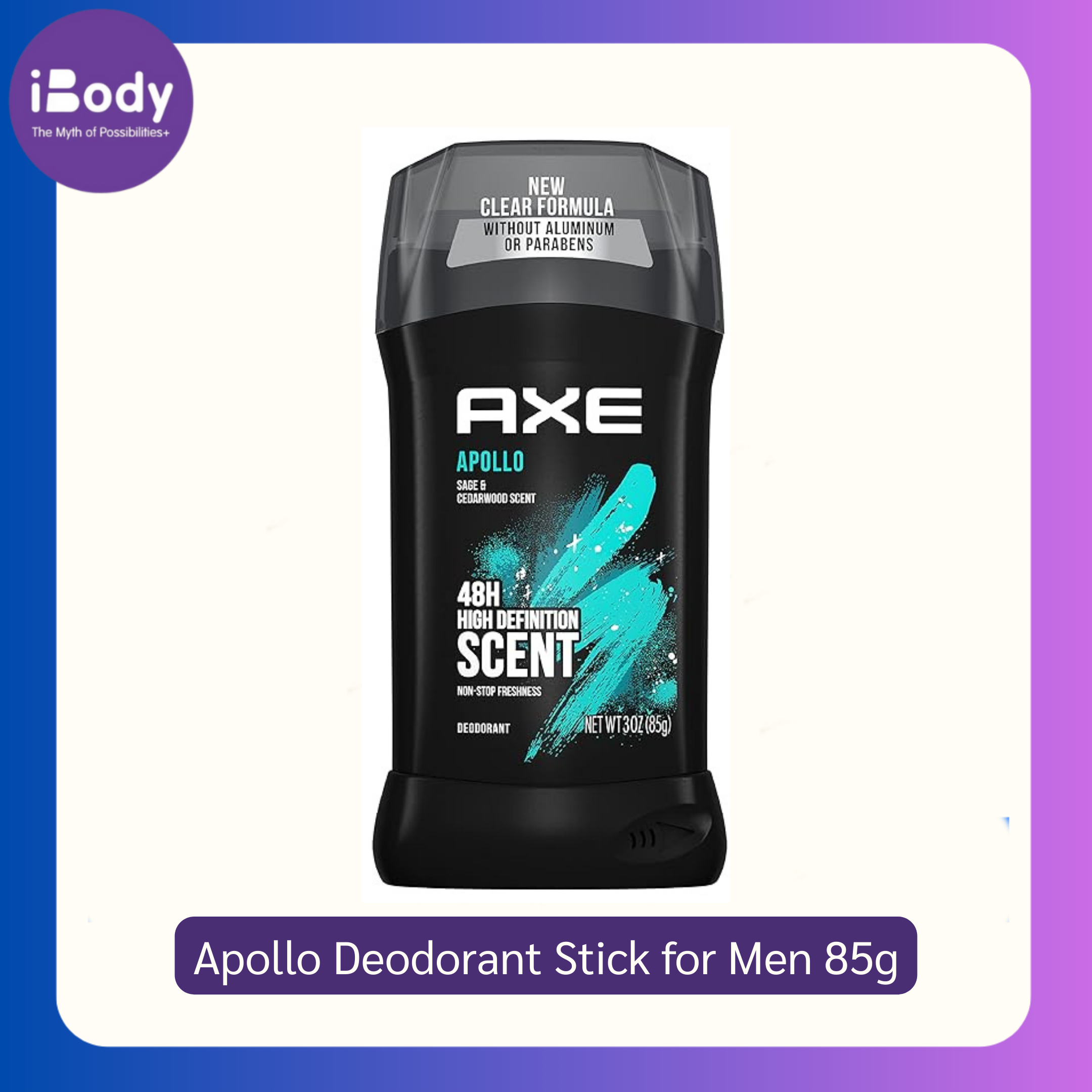 AXE® Apollo Deodorant Stick for Men 85g แอ๊กซ์ ผลิตภัณฑ์ระงับกลิ่นกาย สำหรับผู้ชาย